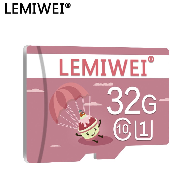 Lemiwei Speicher Karte 16GB 32GB Class 10 hoch Geschwindigkeit Rosa T-Karte UHS-I Eis 64GB u1 Für Telefon TF Karte