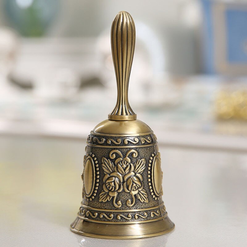 Antieke Hand Bell Call Bell Multifunctionele Bells Voor Wedding Bells Temple Bell School Bel Voor Peuters Brons