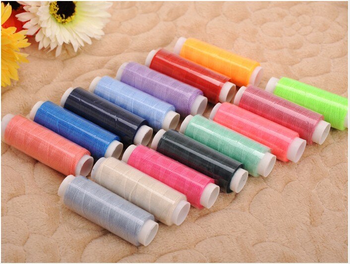 Sewing Supplies 39 pieces 200 Yard Mixed Colors Polyester Spool Sewing Thread For Hand Machine Thread to sew ZL35