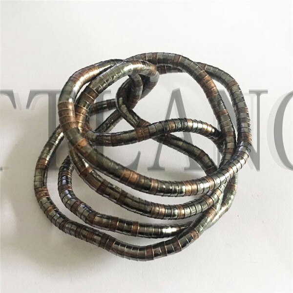 5mm 90cm Iron Flexible Twisted Jewelry Bendable Snake Necklace 20 Colors Available: Black-Copper