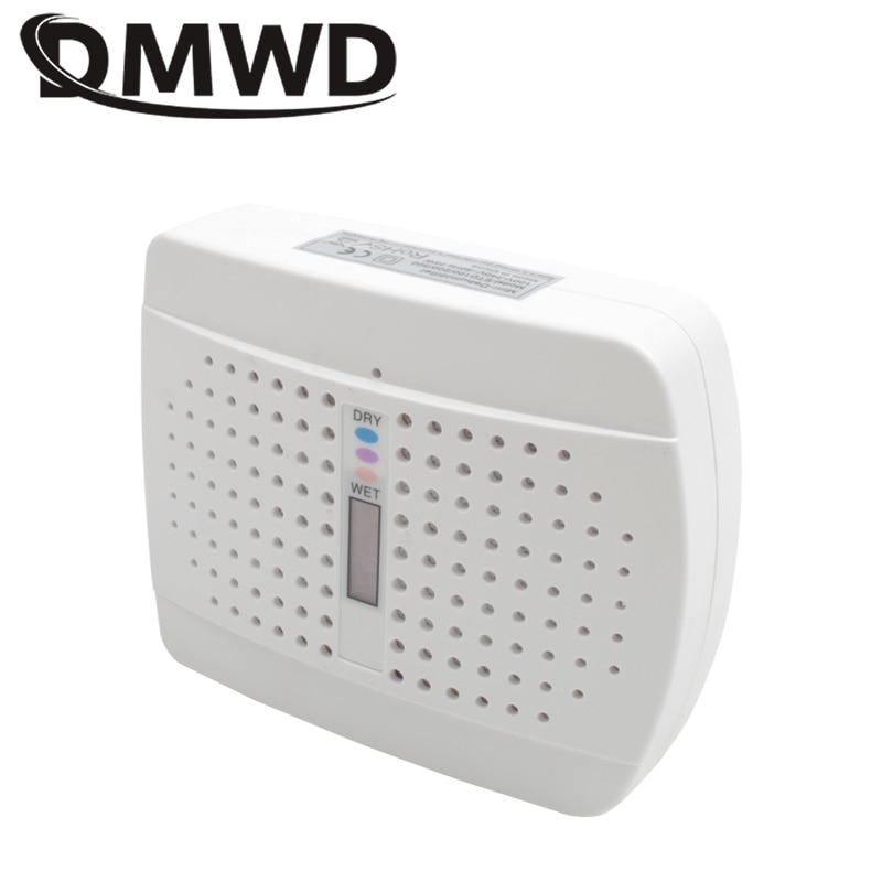 DMWD Mini Portable Air Dehumidifier Rechargeable Electric Wardrobe Dryer Drying Desiccant Moisture Absorbing Machine 110V-240V