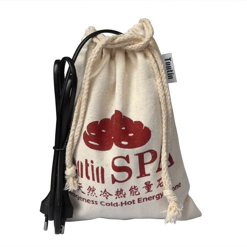 Engraved Basalt Stone Massage Relax Body massager Volcano Rock Tool Health Beauty Salon SPA with heater bag 20pcs/set: Stones heating bag