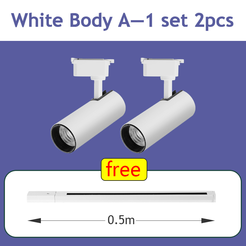 LED Track Light Set 12-40W plafoniera ad alta luminosità per Street Living Room Kitchen Home appliance Rail faretti mobili Led
