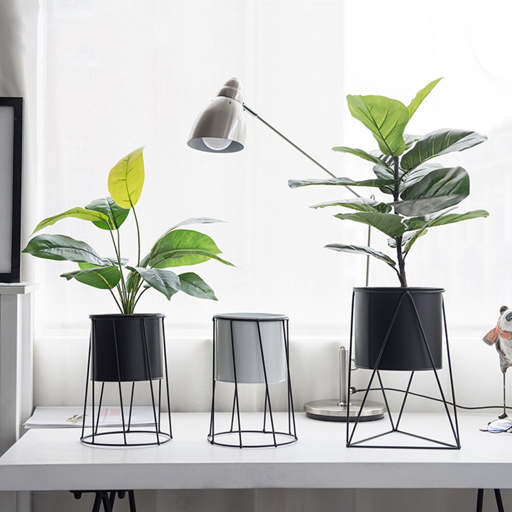 Plantenstandaard metalen plantenstandaard binnen bloempot display houder bloempot binnen voor tuinieren en decoratie