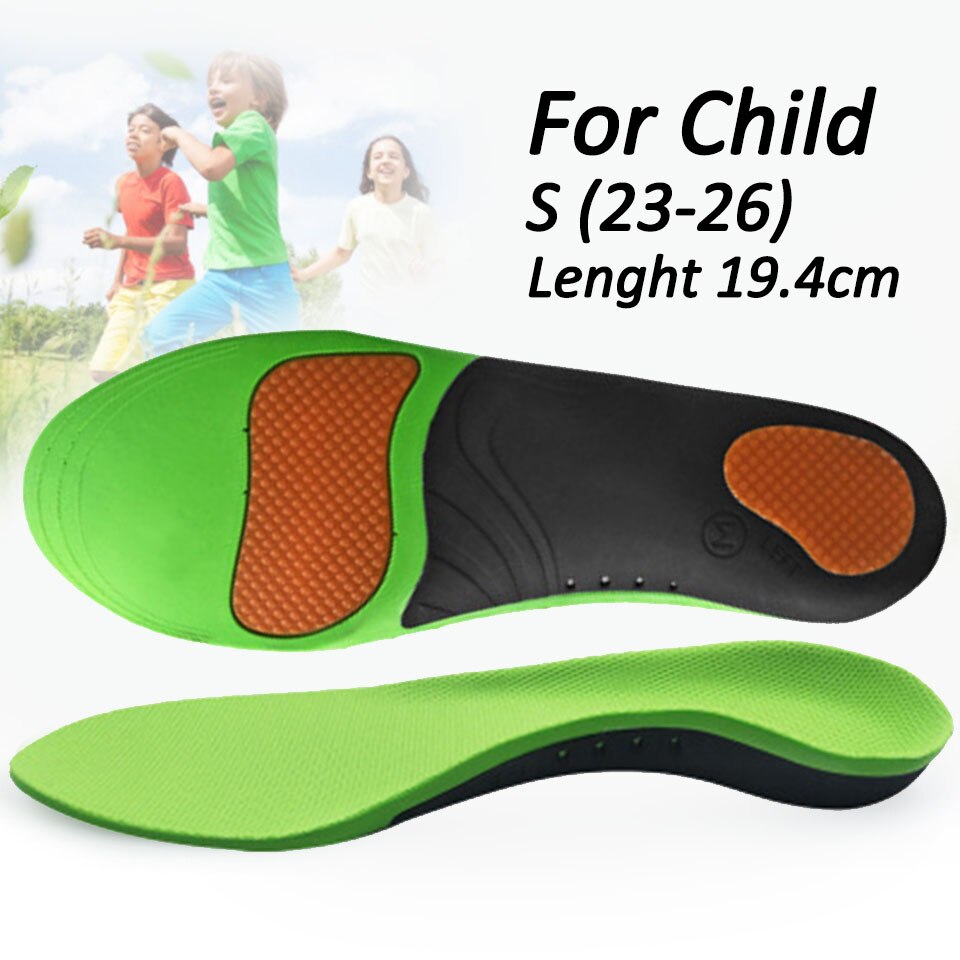 Beste Orthopädische Schuh Sole Einlegesohlen Für Schuhe Arch Fuß Erwachsenen Kind Orthesen Einlegesohle X/O Typ Bein corrigibil Flache fuß Arch Support: Child S 19.4cm
