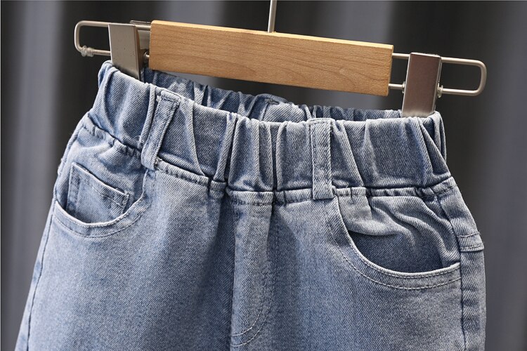 Pantalones vaqueros elásticos para bebés y niños de 2 a 6 años, ropa de primavera y otoño