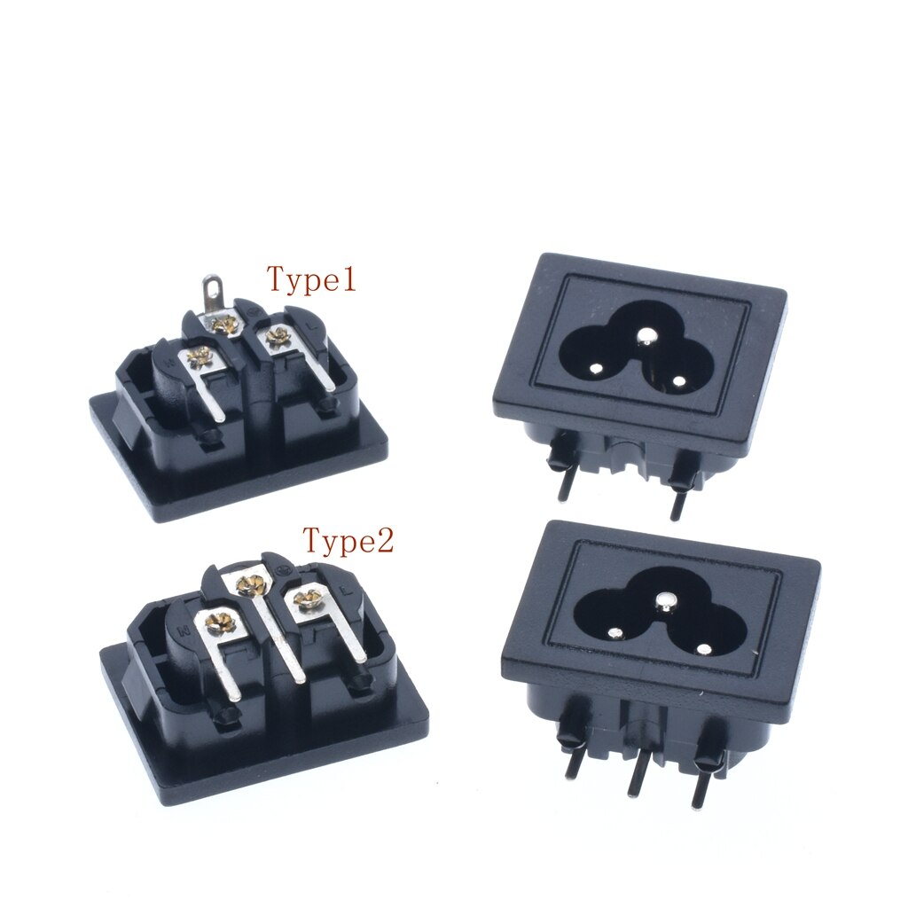IEC 320 connector C6 CE ROHS ac power socket 250V 2.5A