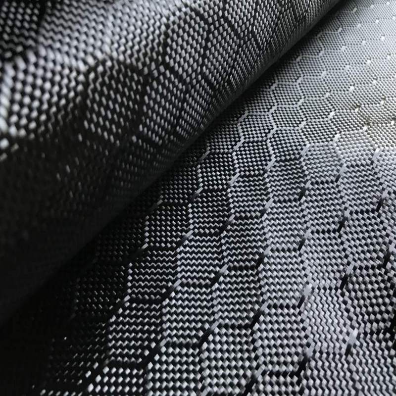 Carbon Fiber Doek 32 "/82Cm Breedte 3K 200gsm 240gsm 2X2 Twill Honingraat hybride Carbon Kevlar Stof Door Roll Up]