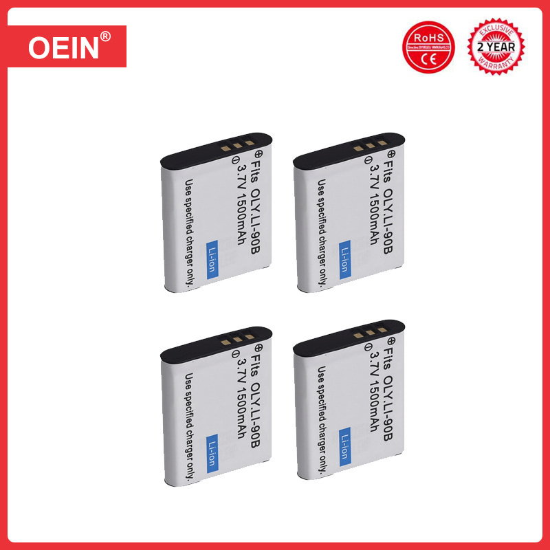 Batterie Li-92B Li-90B avec le chargeur pour Olympus Li 90B ve92B TG-4 dur TG-6 TG-5 TG-2 TG-1 IHS SH-1 SH-2 SH-60 SH-50 IHS, SP-100: RED