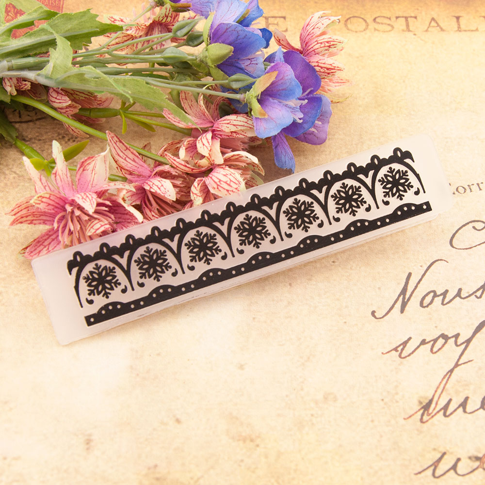 Plantilla de plástico para álbum de recortes, suministros de decoración hechos a mano para manualidades, tarjetas de álbum de fotos, 26 diseños, 15x3cm: violet