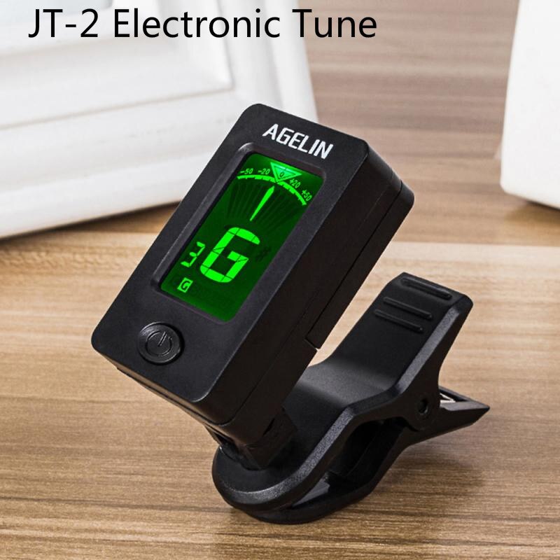 1PC Guitar Electronic Tuner Chromatic LCD Clip on Tuner Electric Acoustic Guitar Bass Violin Banjo Ukulele Guitar Accessories: 02