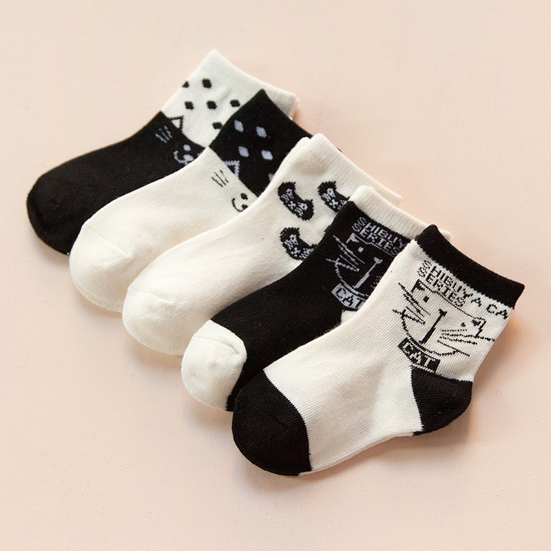 Children's Cotton Cartoon Socks - 1-12 Years - Spring/Autumn Wear - Unisex