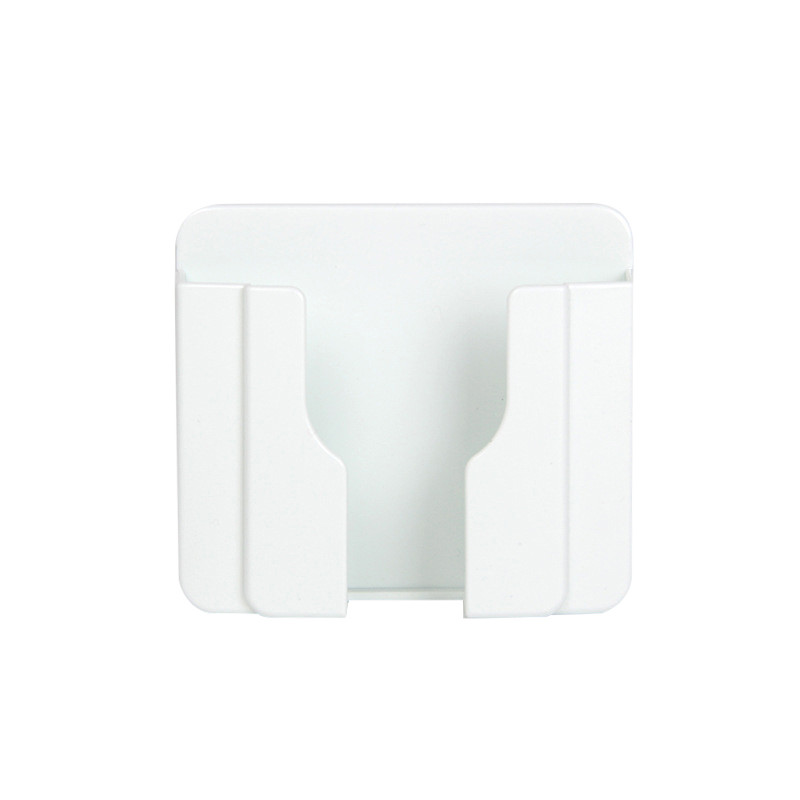Praktische Muur Plakken Telefoon Haak Houder Socket Soort Pasta Lijm Lading Up Mobiele Telefoons Ondersteuning Rack Plank Universele Haken: white