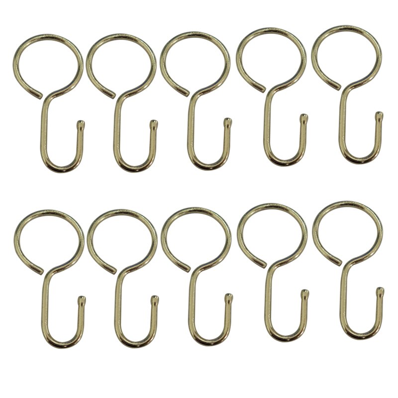 Anneaux pour rideaux avec crochets, accessoires pour rideaux, 100 pièces
