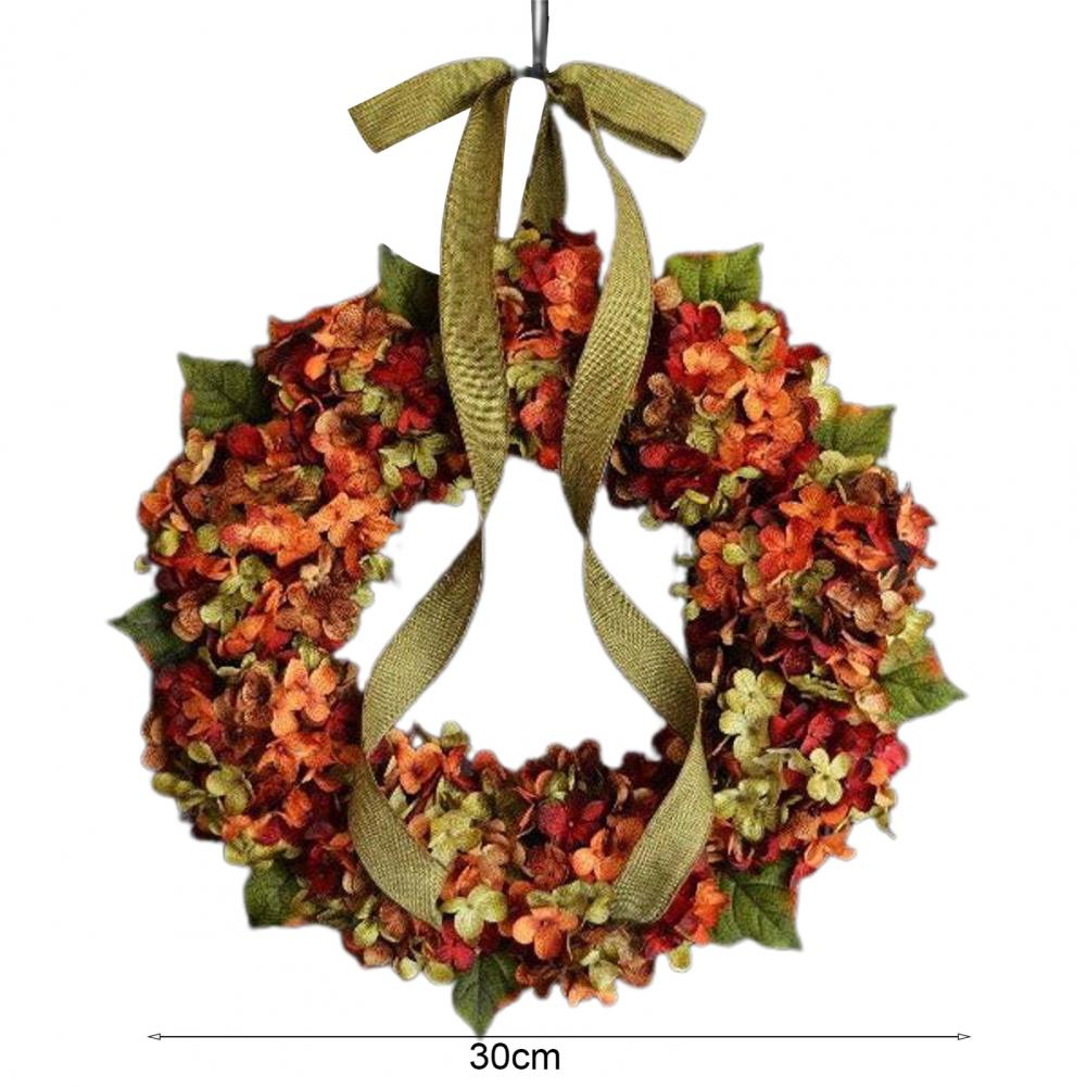 Opknoping Krans Simulatie Hortensia Sier Stof Schouw Guirlande Hanger Kerstversiering