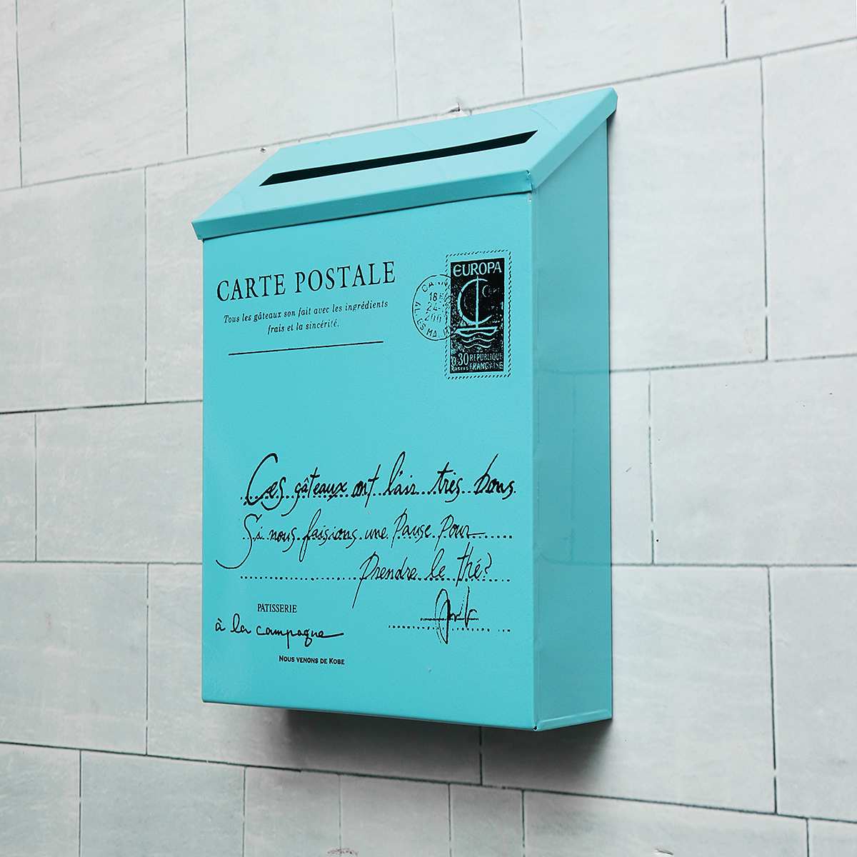 Retro American Pastoral Wall Mounted Mailbox Bucket Newspaper Boxes Mail Box Metal Letter Post Mailbox Garden Decoration