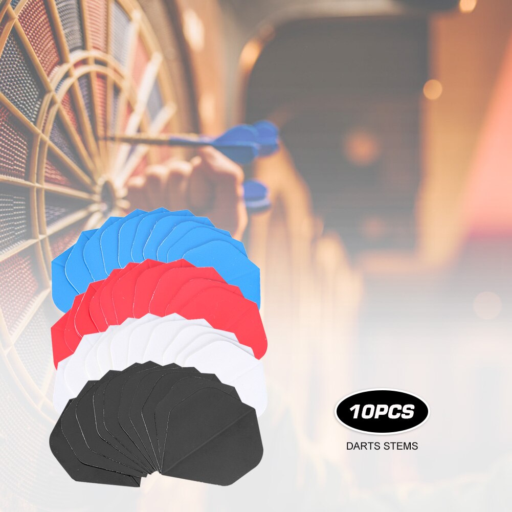 10pcs Darts Flights Hard PET Solid Outdoor Dart Flight Tail Wing Darts Training Game Accessories Entertainment Tools