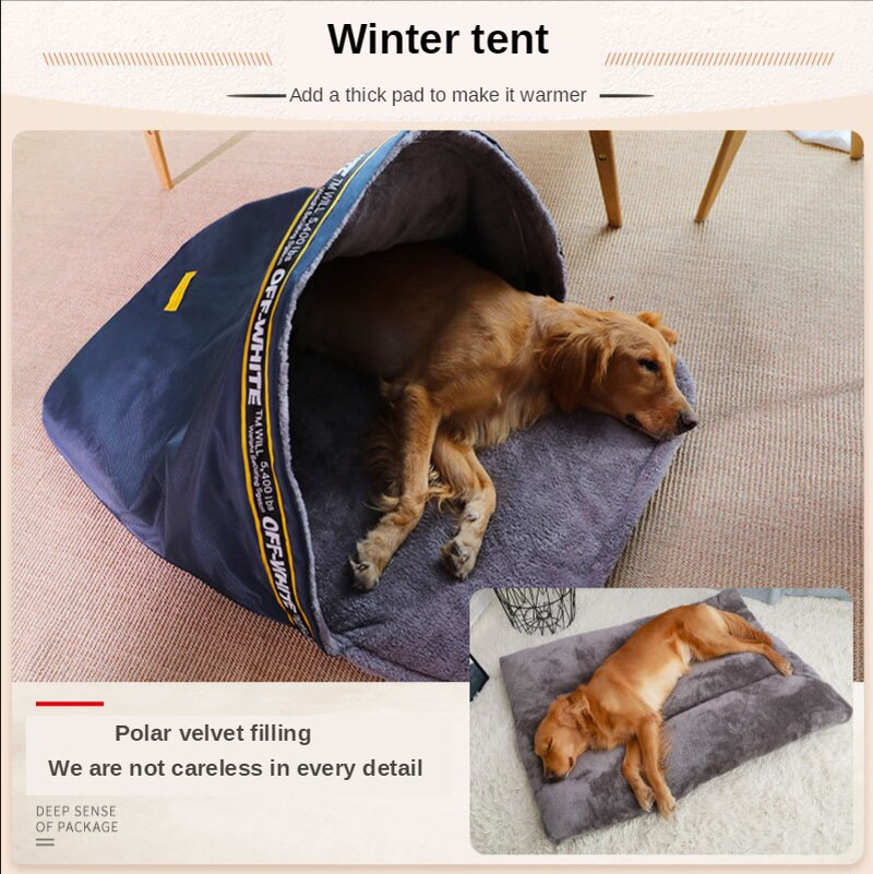 Stor hundeseng kæledyr sovepose katteseng små hunde kennel sofa hus hvalp hule seng varm rede