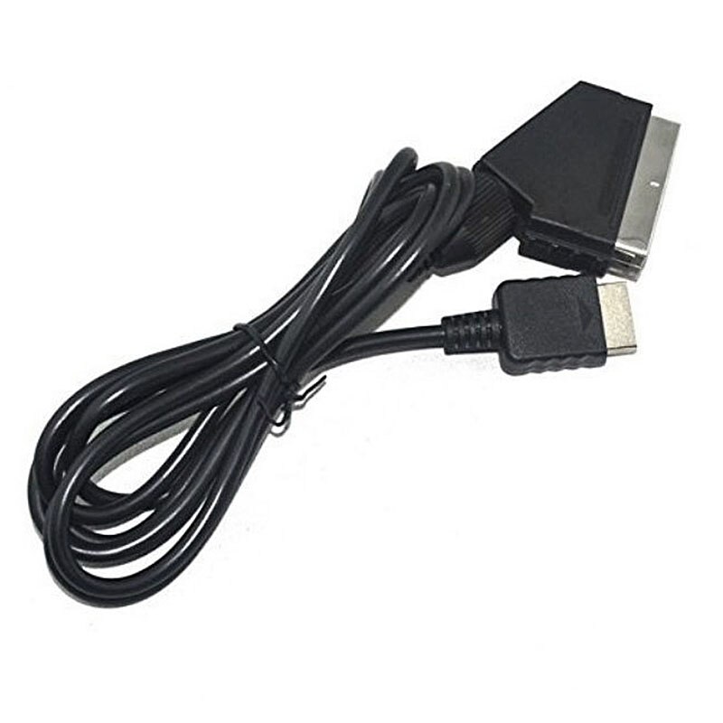 RGB Scart Cable Replacement Connection Cable For Sony Playstation PS1 PS2