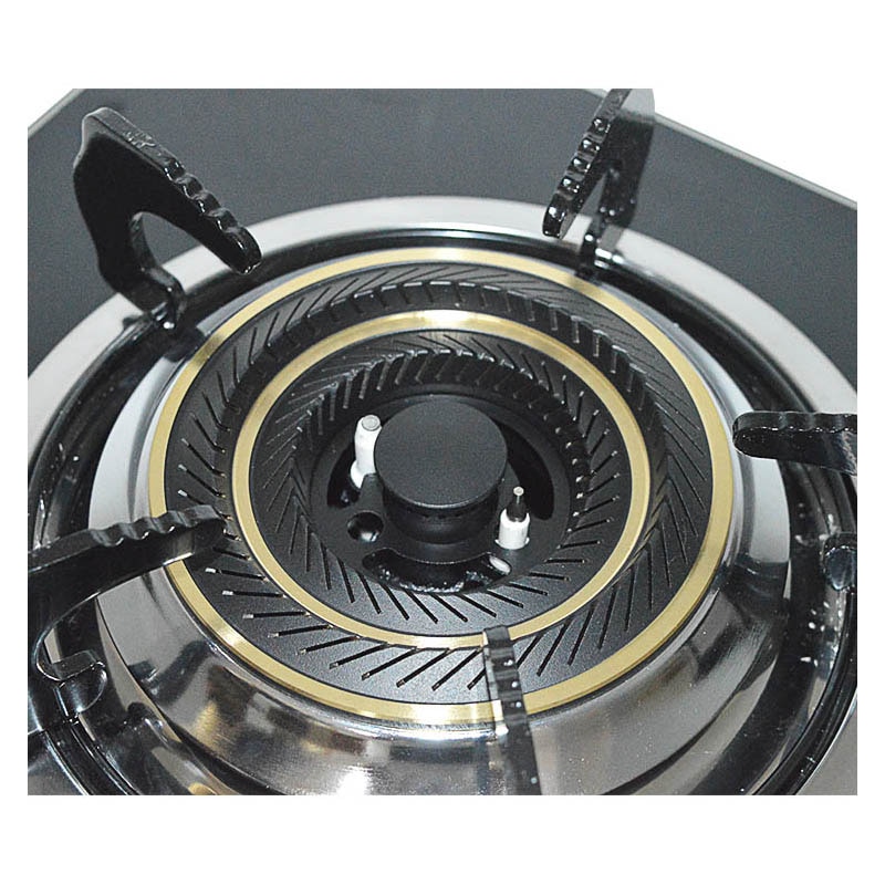 Natural gas stove, liquefied gas stove, household tempered glass, embedded pulse ignition, copper fire cover, single stove