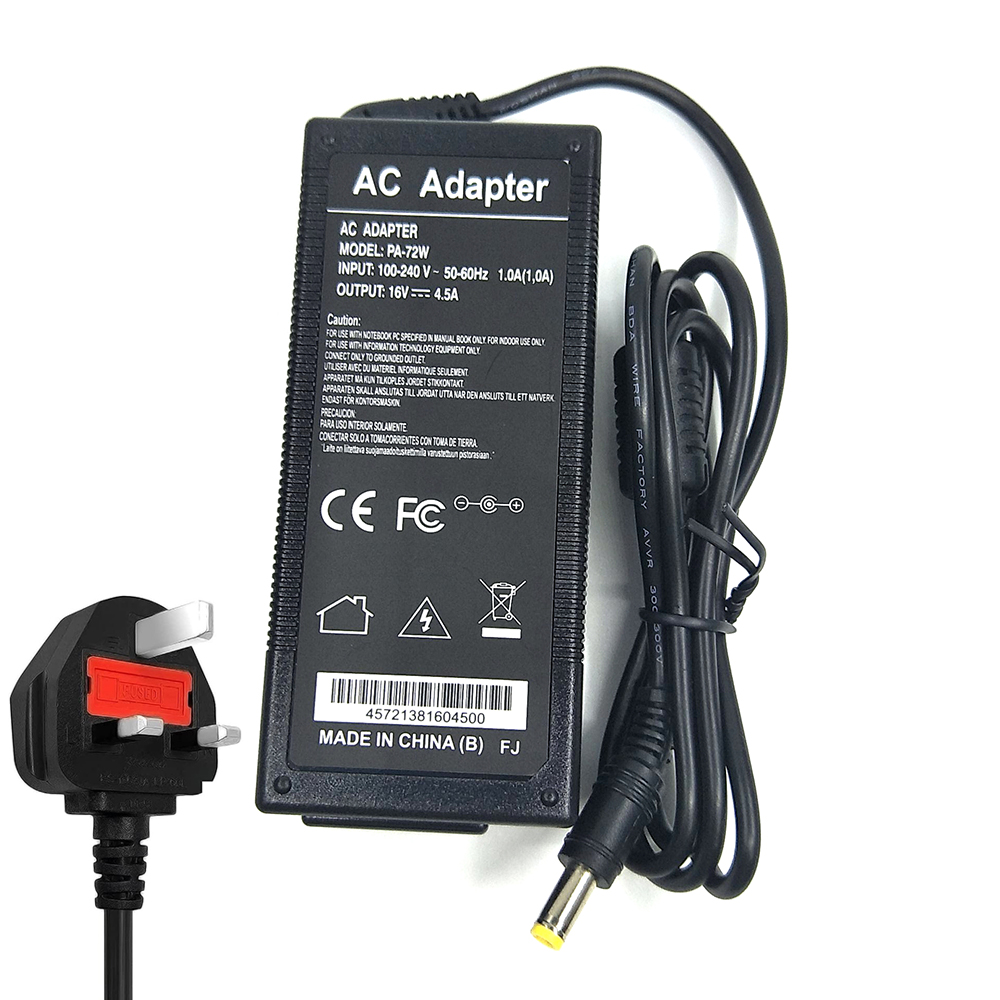 AC Adapter 16V 4.5A 5.5*2.5 Power AC Adapter Supply charger FOR IBM ThinkPad T20 T23 T30 T40 T40P T41 T41P T42 T42P T43 T43P: Yellow