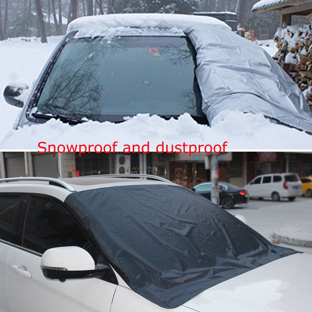 Magnetisk bil forrude snedæksel vinter is frostbeskytter solskærm bilglas snesikkert støvtæt dæksel