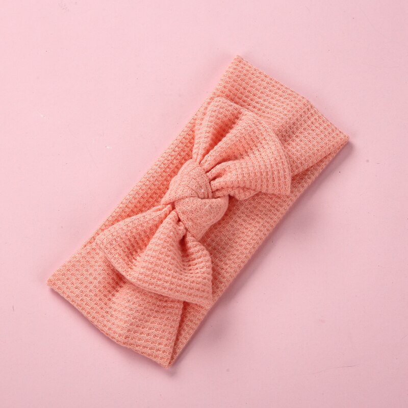 Bandeau en Nylon pour bébé, Turban avec nœud en soie, accessoires pour cheveux, diadème de princesse pour enfant en bas âge: 6