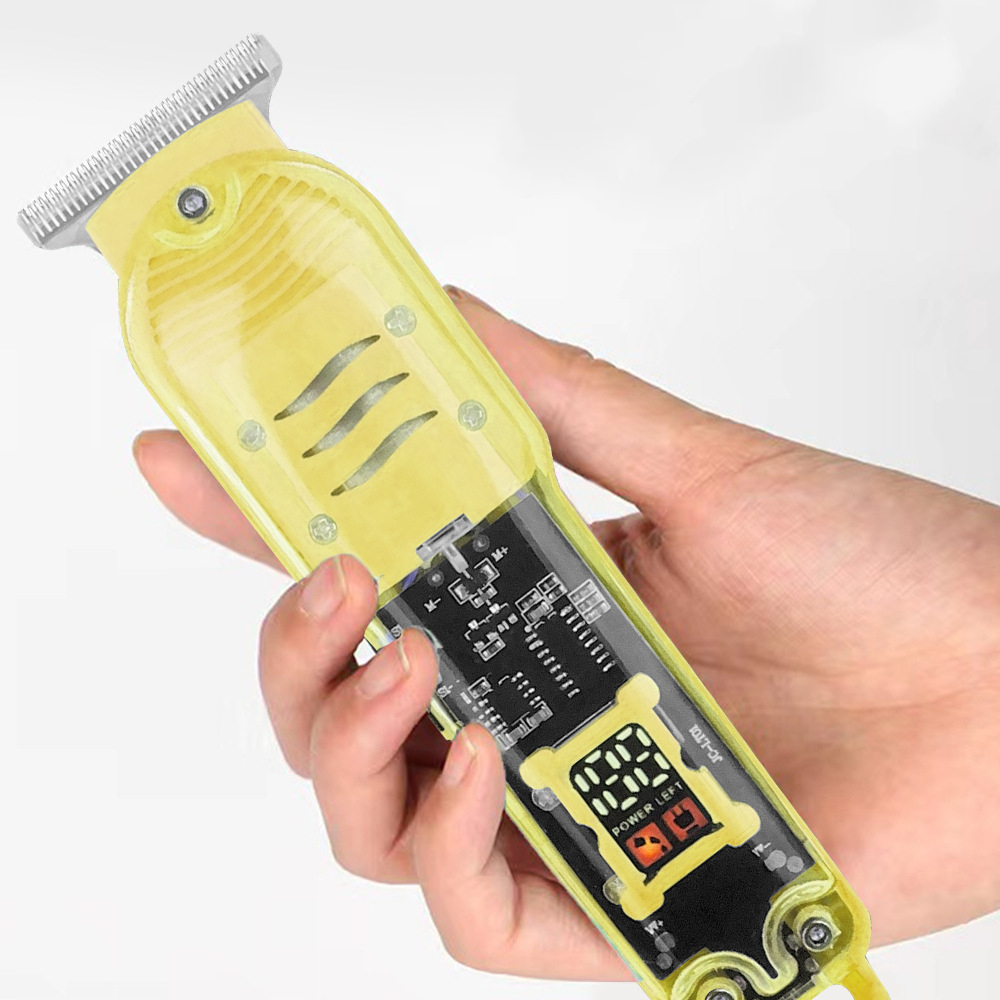 2023 Transparante Tondeuse Power Display Tondeuse Mannen Elektrisch Scheerapparaat Trimmer Voor Mannen Winkels In Brazilië