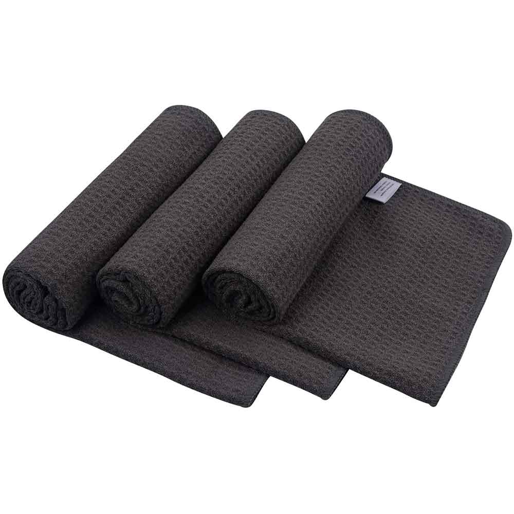 SUNLAND Microfiber Sports Workout Gym Towels Fitness Sweat Towels For Men Women Lightweight Fast Drying 3 Pack 16Inx32In