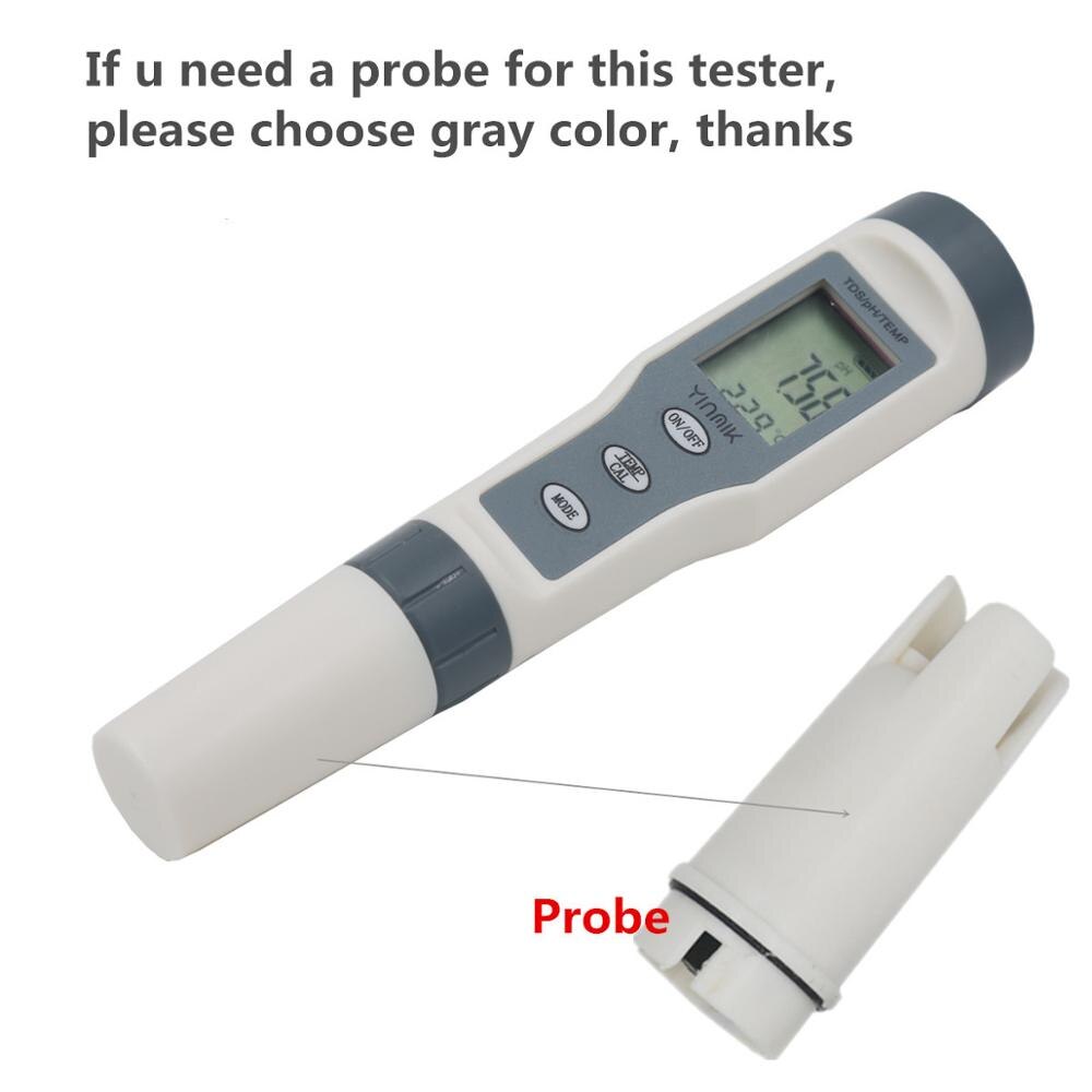 PH meter Replacement Glass Probe Electrode for PH/TDS/EC/Temperature Meter: gray