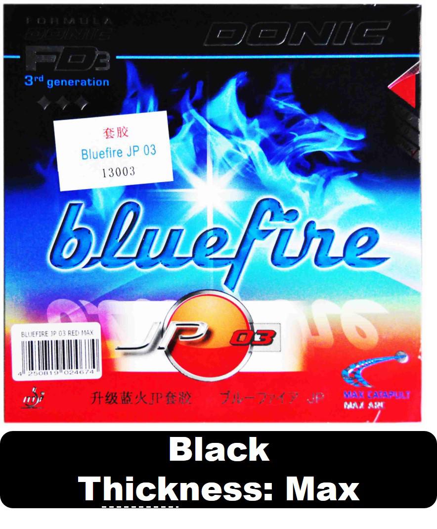 Original Donic Bluefire Jp01 Turbo Jp02 Jp03 Table Tennis Rubber Pimples In Ping Pong Sponge Tenis De Mesa: JP03 black max