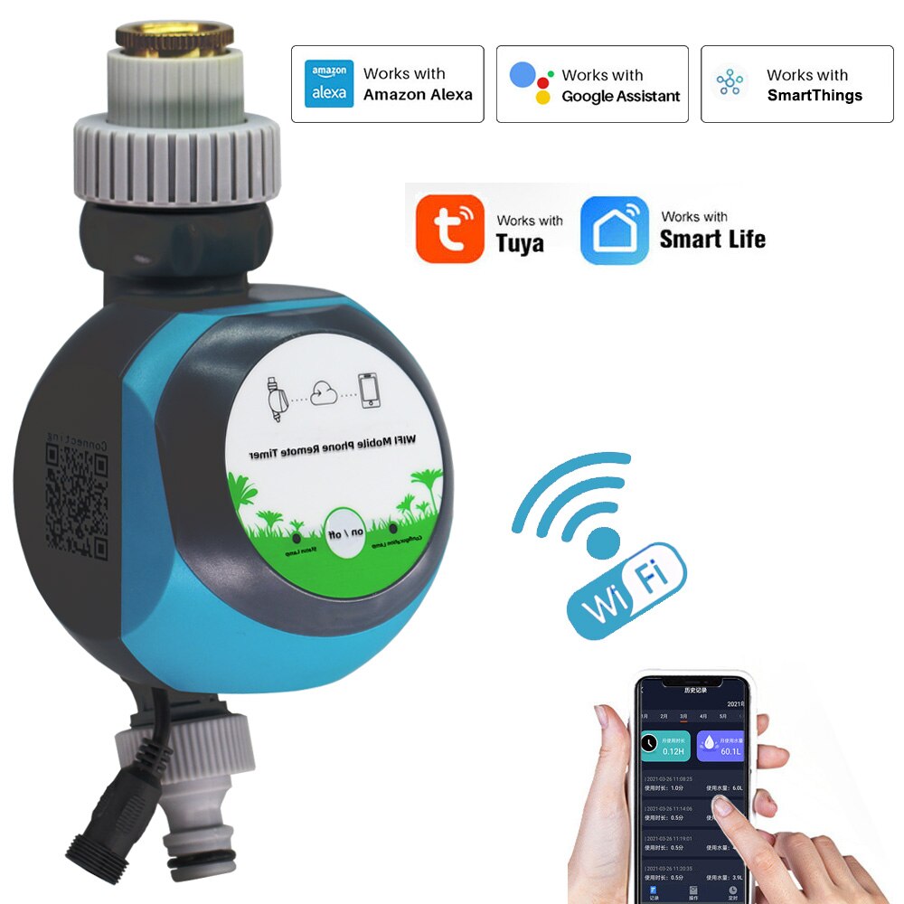 WIFI Watering Timer Garden Automatic Irrigation System Lawn Plant Sprinkler Support Smartphone Remote Tuya Smartlife Control