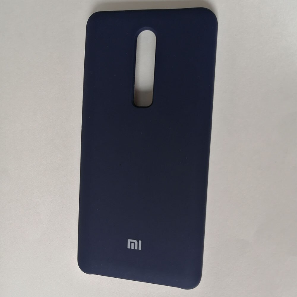 Original für Xiaomi Redmi K20 Einfache Feste Farbe Ultra dünne Weiche Flüssigkeit Silikon Telefon Fall Für Redmi K20 Pro, 5 farbe: Redmi K20 / Dark Blue