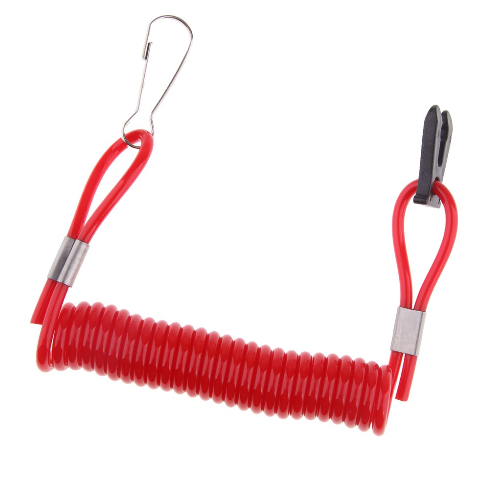 TKSE Landyard Kill Stop-schakelaar, 1 x motorkabel, koord, kill stop