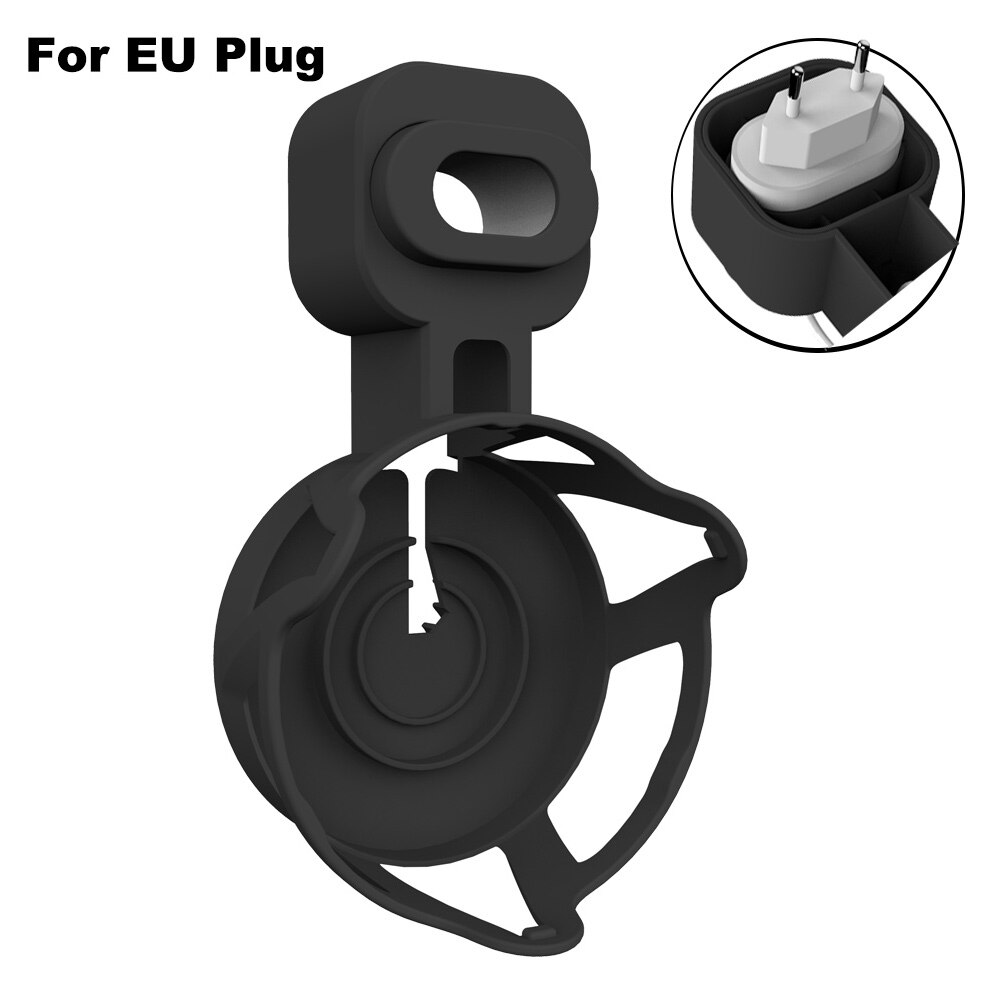 Support mural pour HomePod Mini, support de sortie de haut-parleur intelligent permettant de gagner de l&#39;espace, étagère murale pour Homepod uniquement pour prise américaine: Black For EU Plug