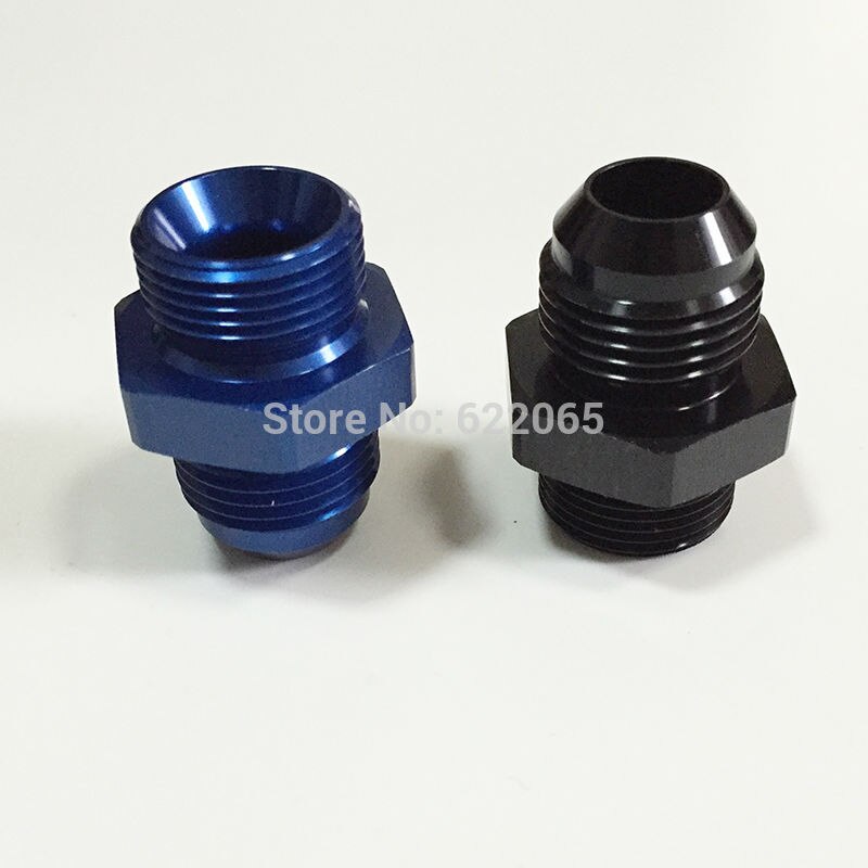 An10 to m22*1.5 metrische naar mannelijke flare-adapter  an10-m22 p1.5 race-auto-onderdelen, aluminium slanguiteinden, blauw en zwart