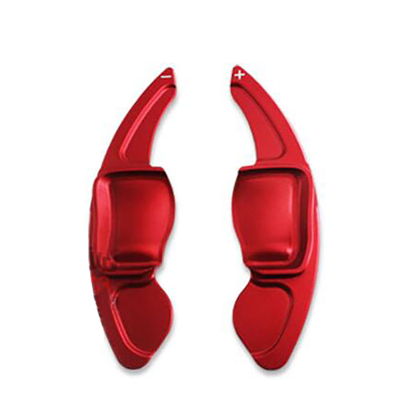 Para Skoda Octavia A7 MK3 5E RS VRS Superb B8 Scala Karoq Kodiaq volante de coche paleta de cambio extender pegatina DSG Gear: Rojo