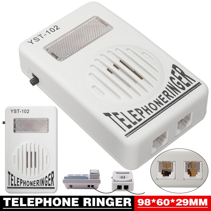 95dB Telefoon Ringer Extra Luid Telefoon Audio Geluidsversterkers Ringer Knipperlicht Visual Alert Voor Telefoon Accessoires