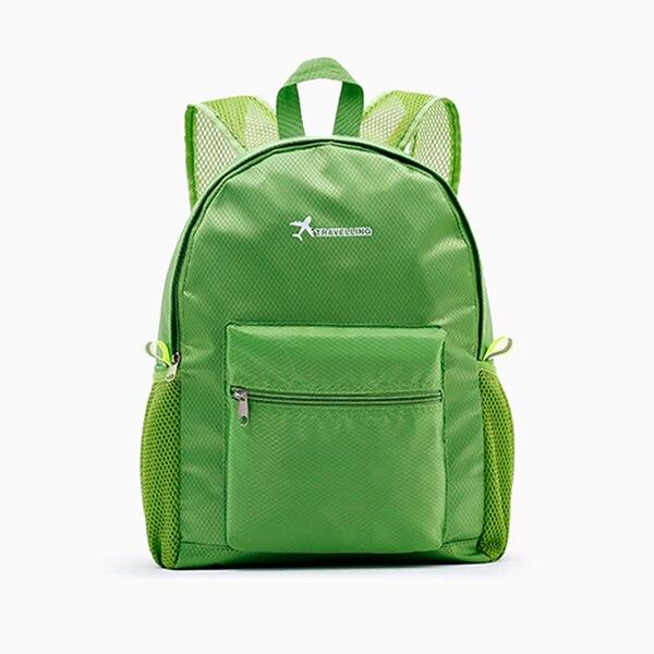 Hylhexyr Nylon Foldable Travel Bag Large Capacity Handbags Short Trip Luggage Bags Duffle Bag Organizer For Women Men: Backpack Green