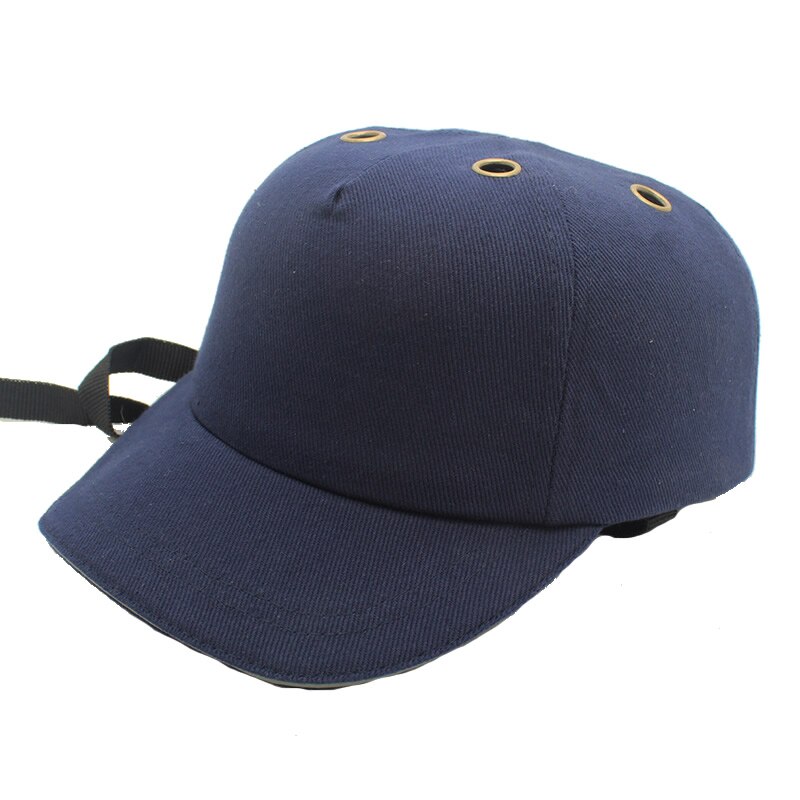 Bump cap arbejdssikkerhedshjelm baseball hat stil beskyttende sikkerhed hard hat til arbejdspladsen slid hovedbeskyttelse dybblå: Dyb blå