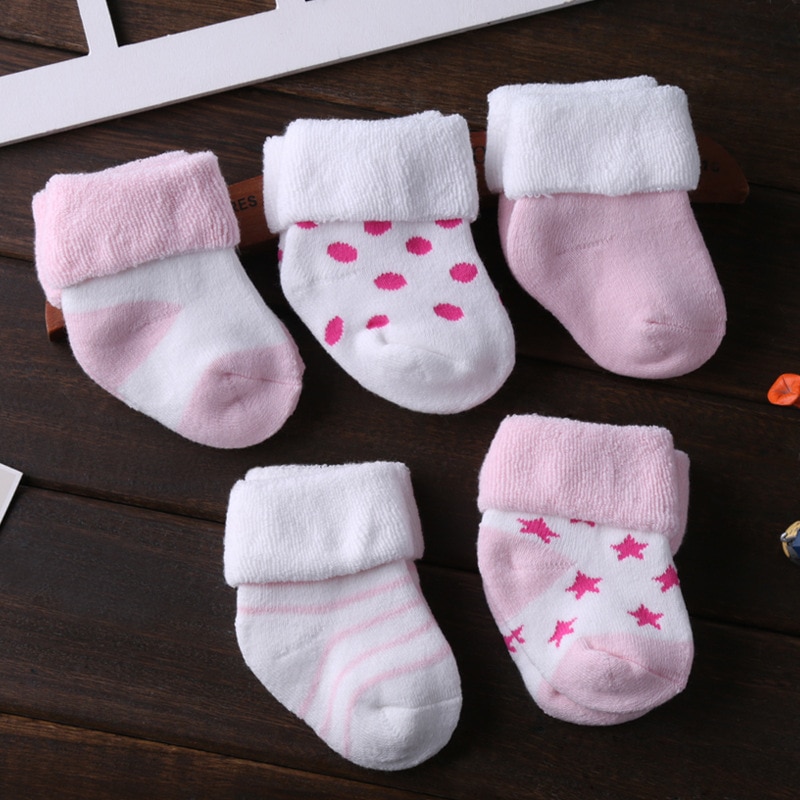 Neueste 5 teile/los Baby socken Weiche Baumwolle Baby Mädchen Jungen Socken Reine Baby Zubehör freundlicher Socken