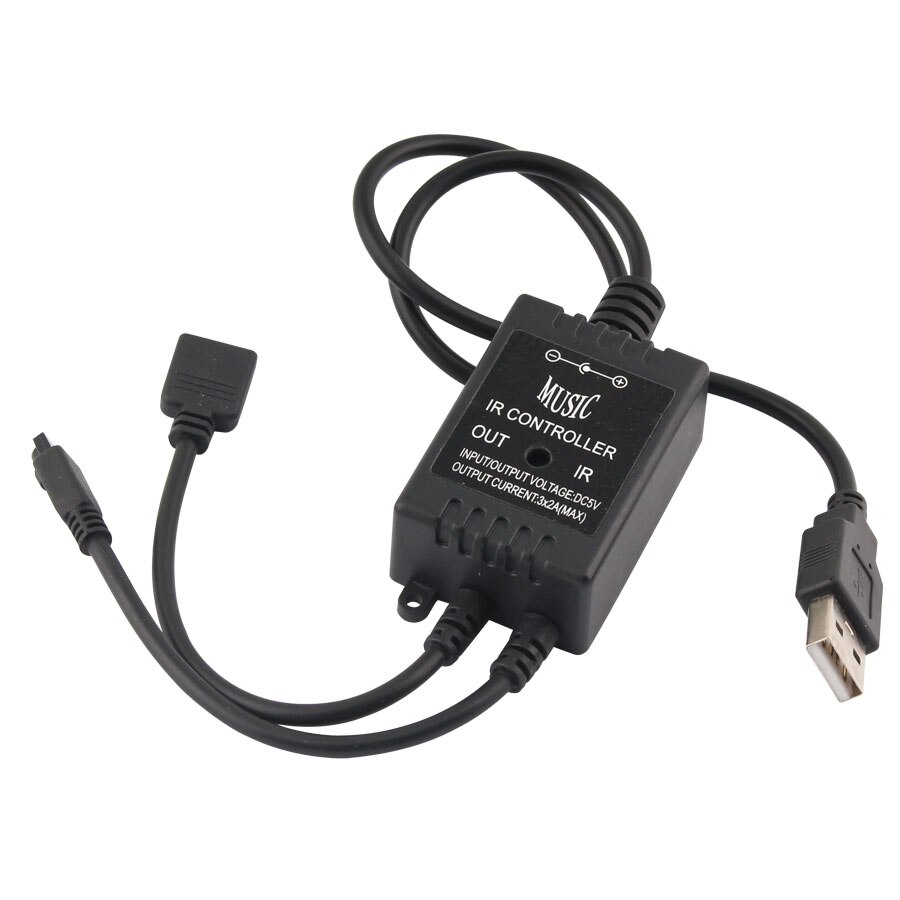 5 V Musik IR RGB USB Controller 20 Schlüssel Stimme Sound Sensor 5 V Musik IR RGB USB Controller Praktische home Party RGB 5 V LED Streifen