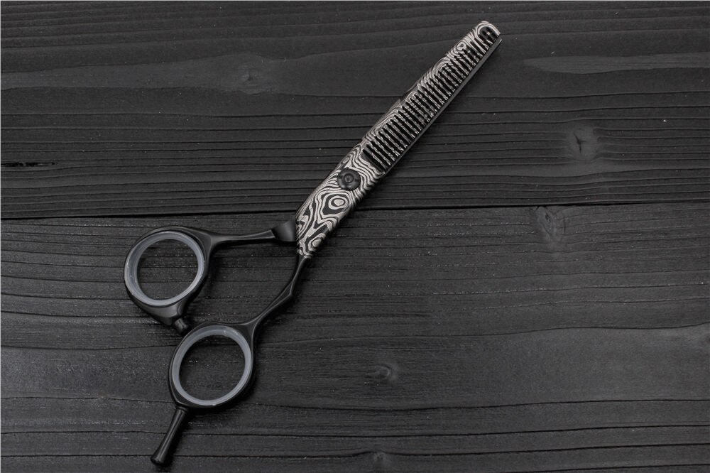 KUMIHO DMS-60 Japanischen edelstahl 440C 6 &quot;haar schere einstellen haar schneiden und ausdünnung schere gute Japan schere: 1 Verdünnung Schere