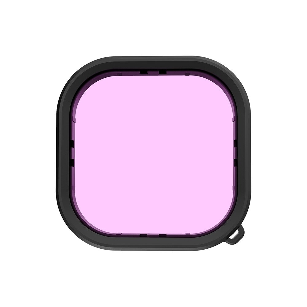 3 stk vanntette etui linsefiltre til gopro helt 9 svart rød lilla rosa herdet glass linsedeksel til gopro helt 9 svart kamera