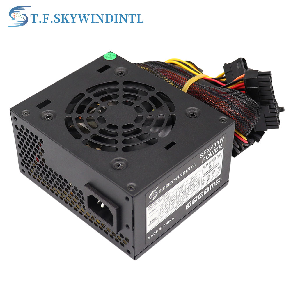 400W SFX PC Power Supply 400W PC Desktop Gaming Power Supply SFX400 Small PSU 110V 220V Suitable for Computer