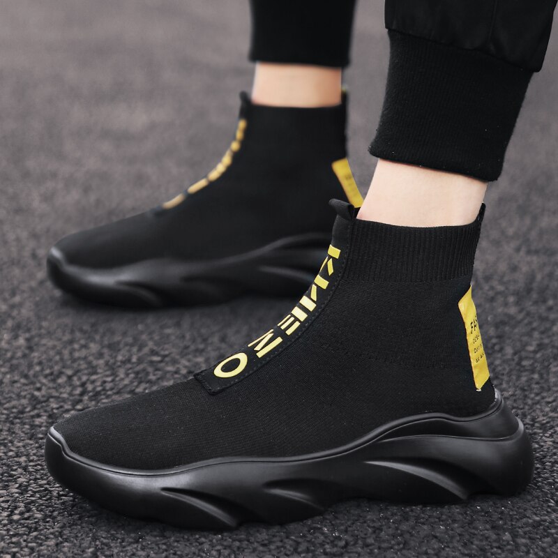 Schoenen Voor Mannen Sneakers Casual Mannen Sok Schoenen Ademend Tenis Masculino Adulto Hoge Top Man Trainers Zapatos Hombre Sapatos