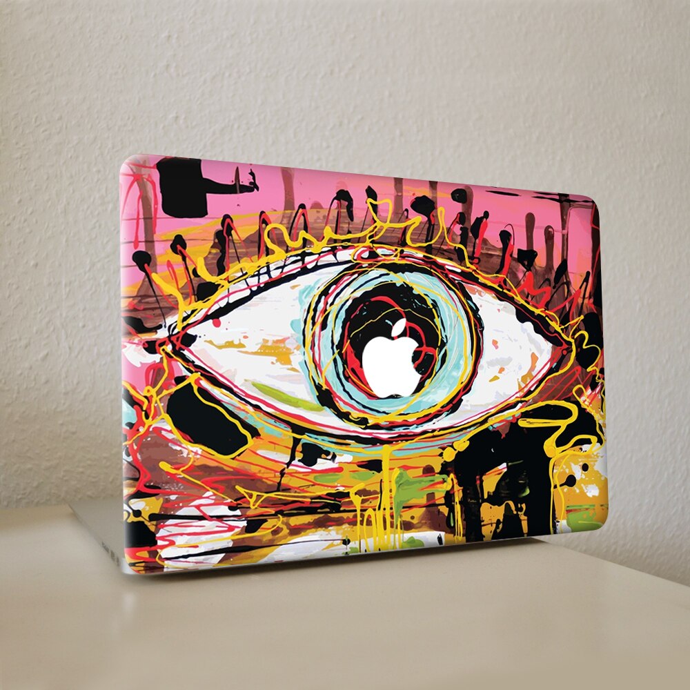 Rockmuziek doodle laptop sticker skin voor macbook air pro retina 11 " 13 " 15 "vinyl mac case body full cover skin