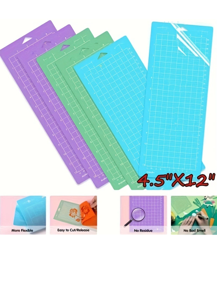 3-delige snijmat voor Cricut Joy Machine, snijmatten (4,5 x 12 inch): WHITE