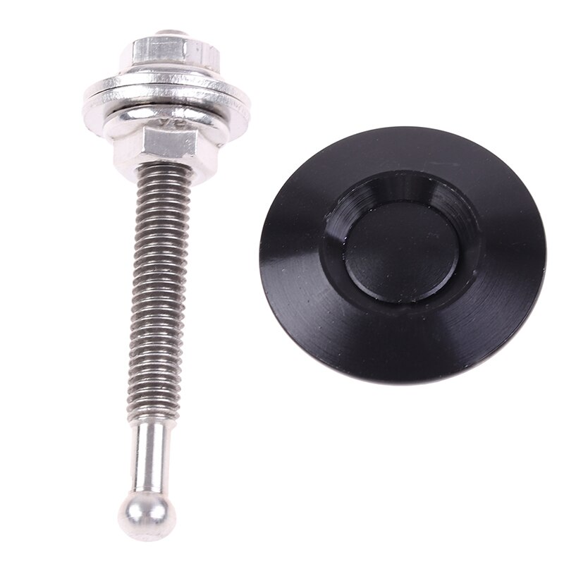 1x Universal 32mm Push Button Billet Hood Pins Lock Clip Kit Engine Bonnets Lock Car Quick Latch