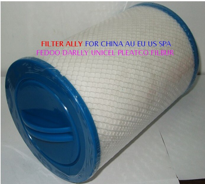 Günstige Whirlpool Spa Filter 8'x6' 205x150mm SAE gewinde Regelmäßige gewinde Plissee Schmelzgeblasenen verfügbar